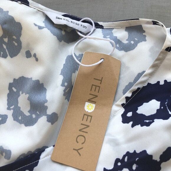 NEW Tendency Lightweight Sleeveless ALine Ankle Length Dress XXL Plus Size White - Picture 12 of 12